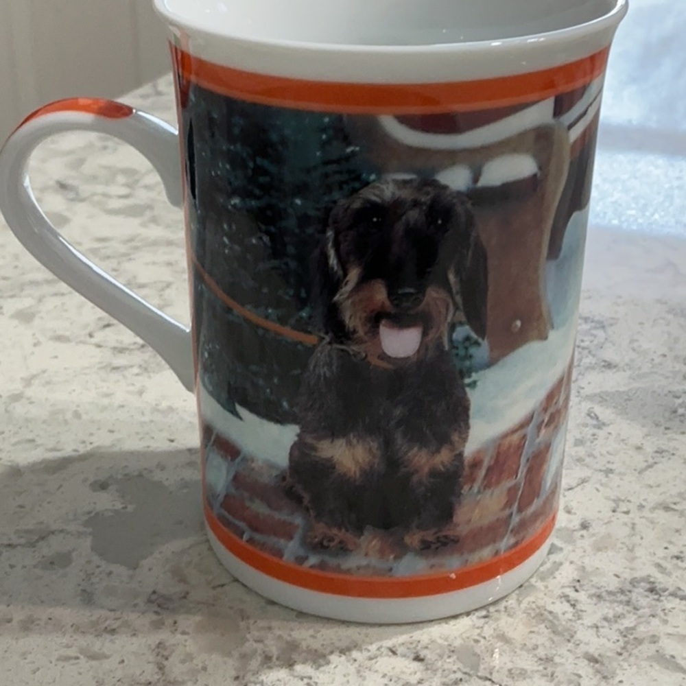 Danbury Mint Darling Dachshunds Decorative Collector’s Mug. Walk in the Park